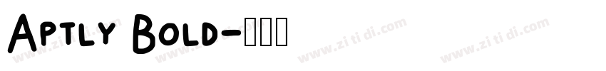 Aptly Bold字体转换